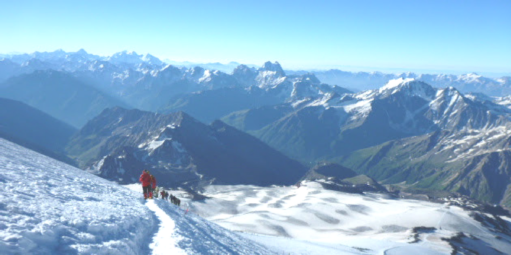 Elbrus - podejście na szczyt
