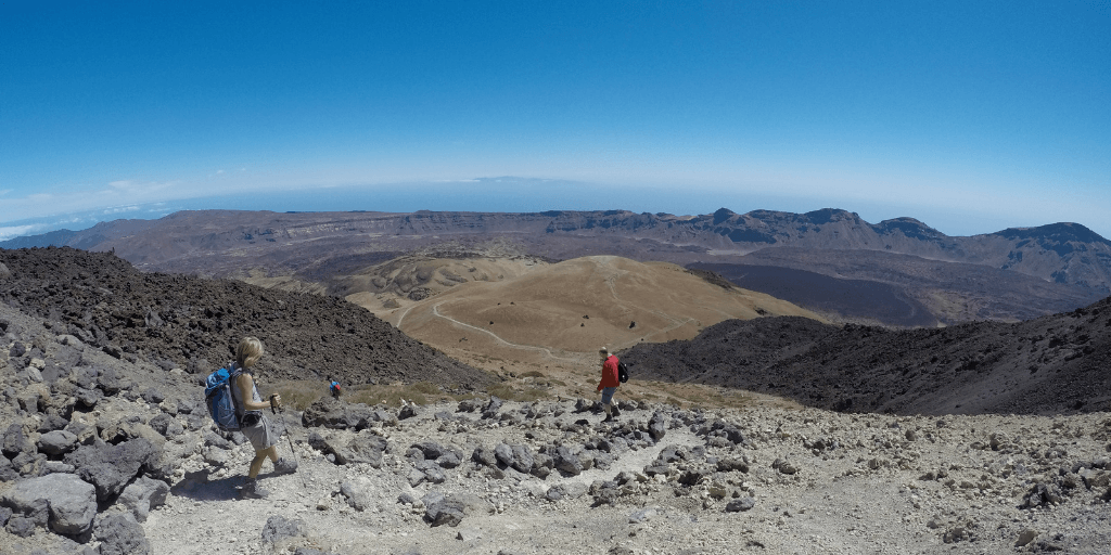 Pico de Teide podejście do schroniska