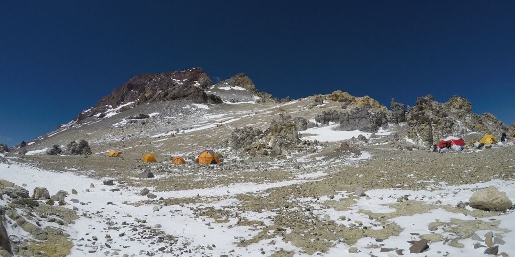 Widok na szczyt Aconcagua