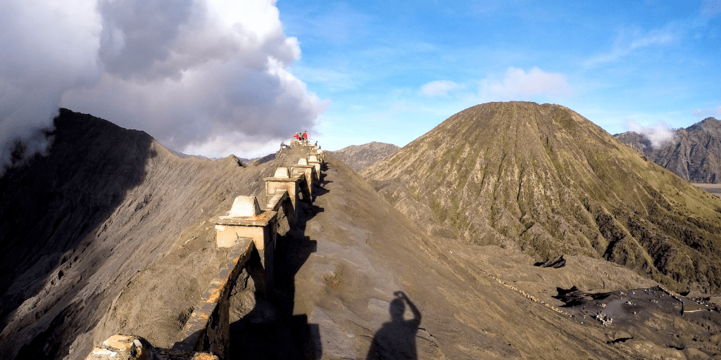 sprzęt Bromo - widok z wulkanu Bromo