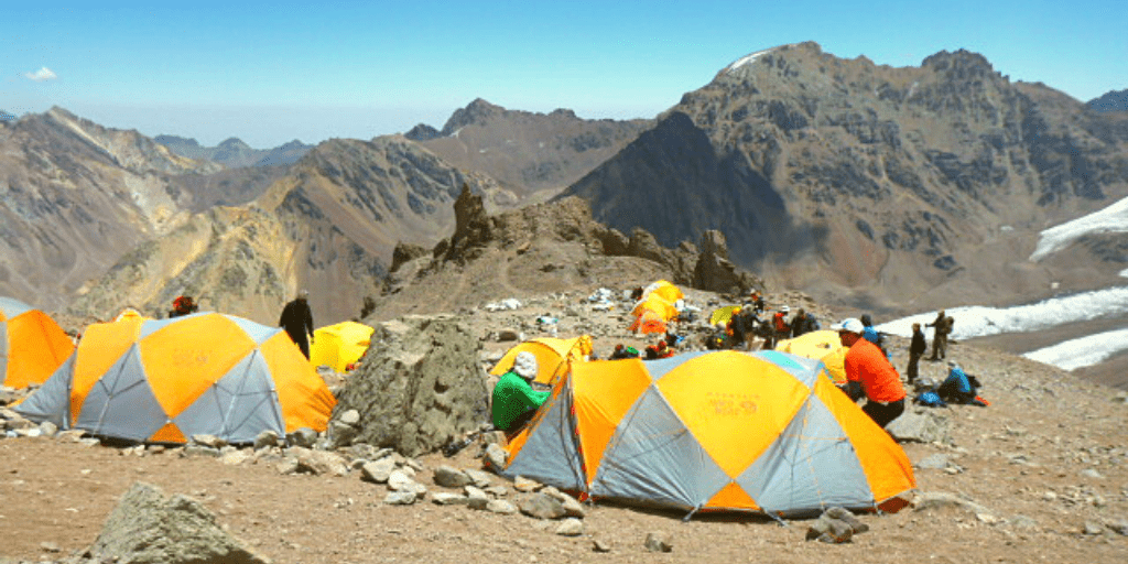 sprzęt w góry - Obóz I Aconcagua